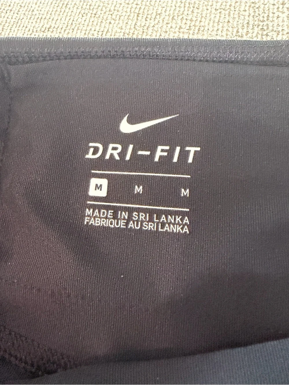 Nike Dri-Fit Classic Fit Training Long Pant Flare Leg Size Medium Black Yoga